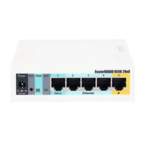 روتر 5 پورت مگابیت میکروتیک مدل RB951Ui-2HnD